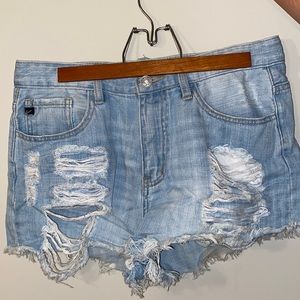 Boutique Jean High Waisted Shorts